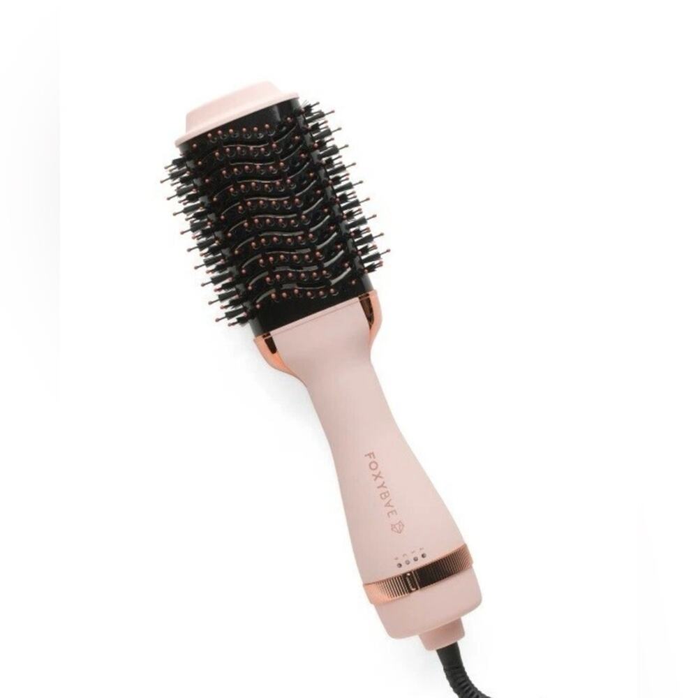 FoxyBae Heated Round Brush Blush Pink Ceramic Blowout Brush Travel Coquette Girl